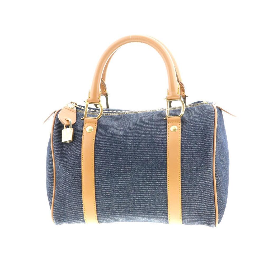 Christian Dior Denim Boston Bag Indigo
